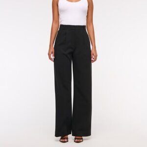Abercrombie Sloane Tailored Wide Leg Pant in Size 23 Black